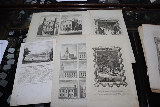 A group 18th and 19th century William Heath cartoons and prints